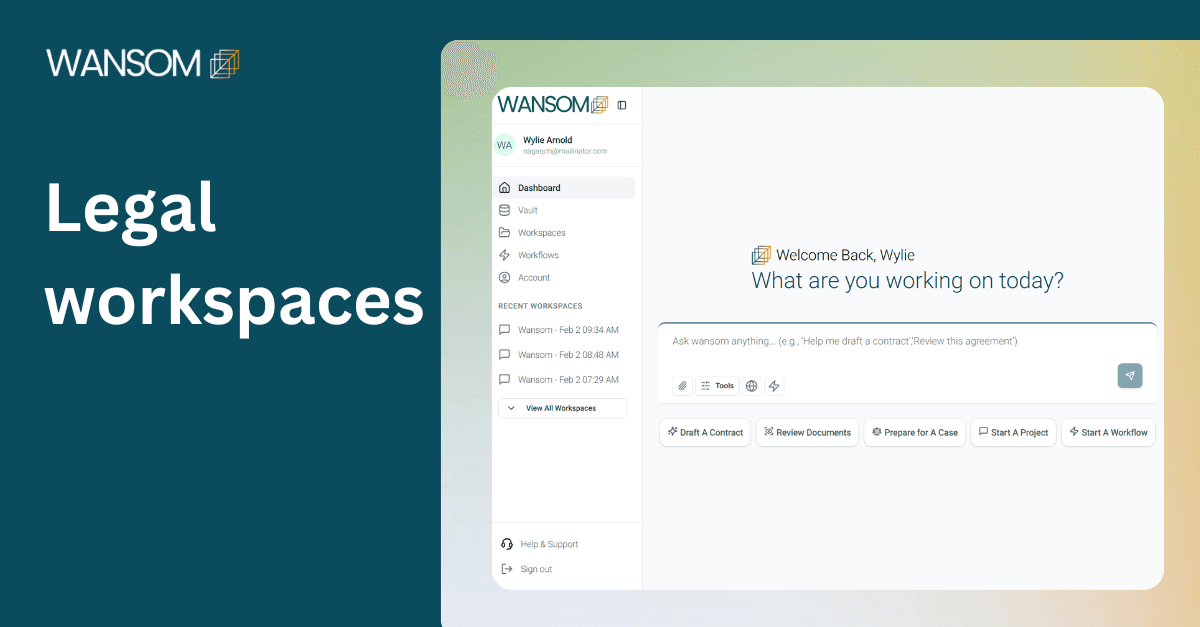 How to Create a Workspace on Wansom AI: A Step-by-Step AI Guide for Law Firms and Legal Professionals.