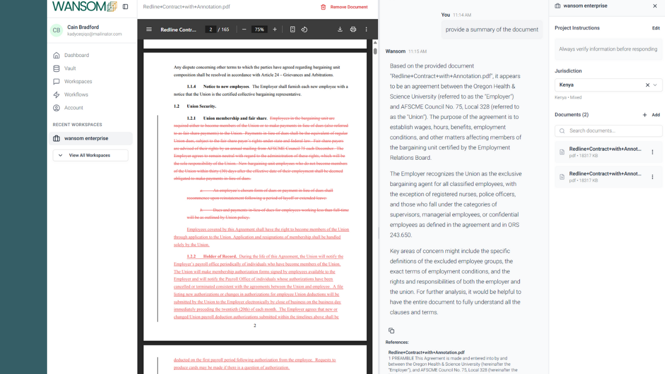 AI for contract review